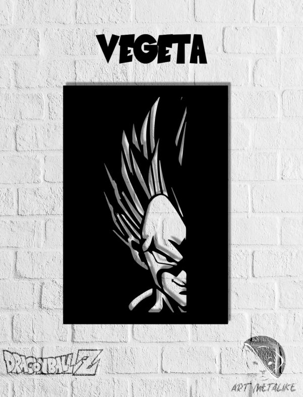 Rostro de Vegeta Dragon Ball